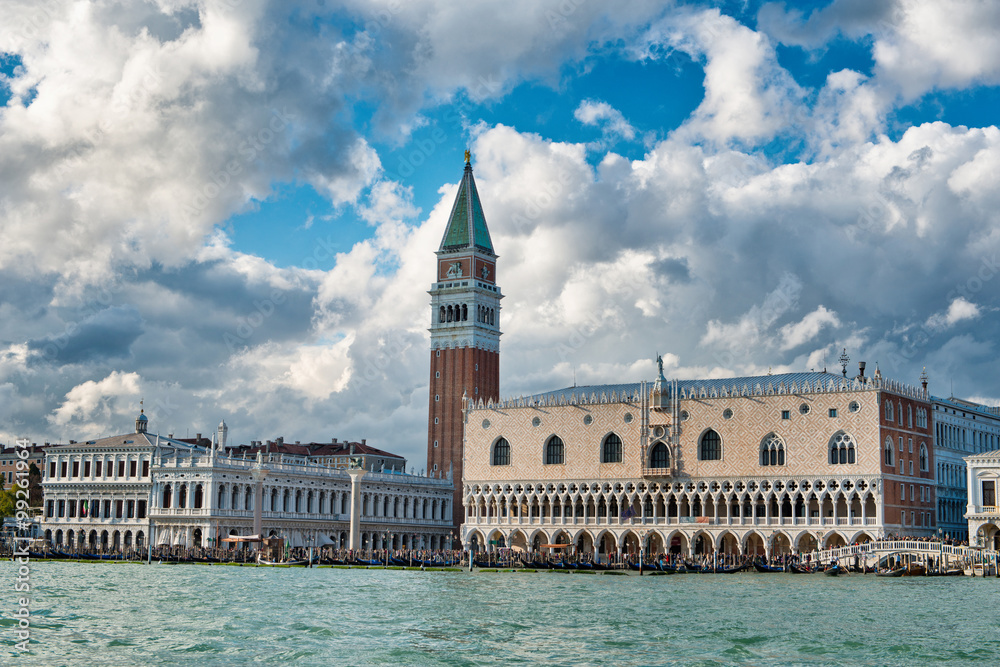 Doges Palace and Campanile, Venice, Italy