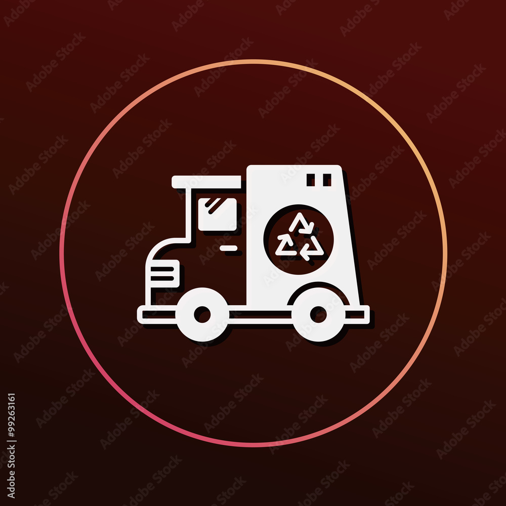 garbage car icon garbage car icon