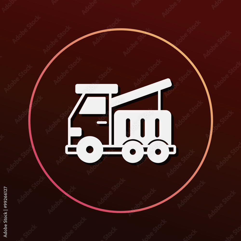 Obraz premium logistics truck icon