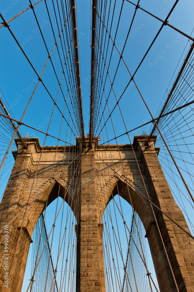 Fototapeta premium Brooklyn Bridge structure