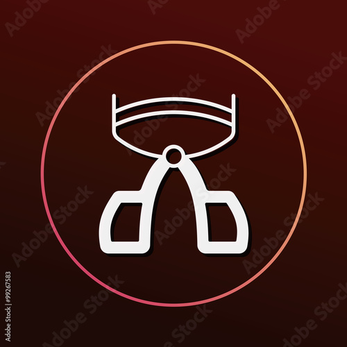 Eyelash curler icon
