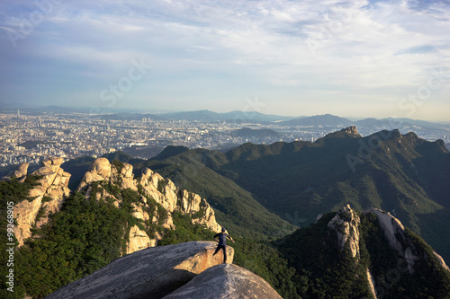 Extreme hiking in Seoul