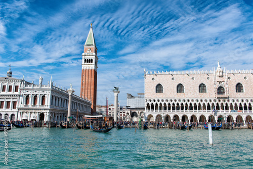Doges Palace and Campanile in Venice, Italy