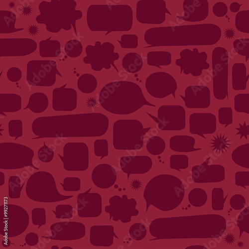 Speech bubbles seamless pattern