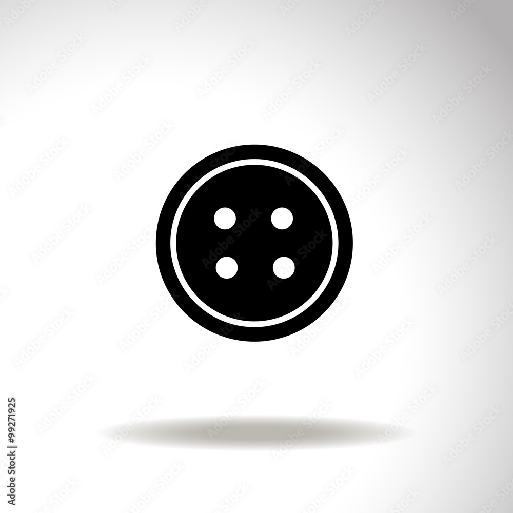 Button vector icon. Button vector icon.