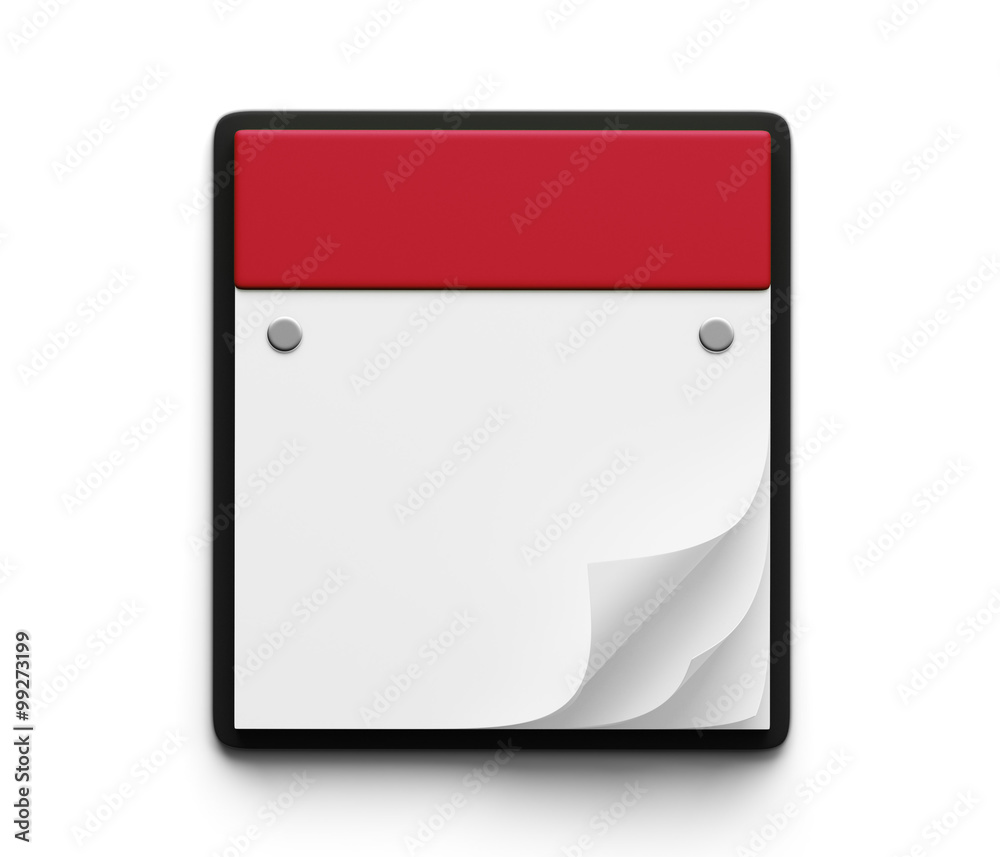 Blank White Paper Notepad isolated on white background Blank White Paper Notepad isolated on white background