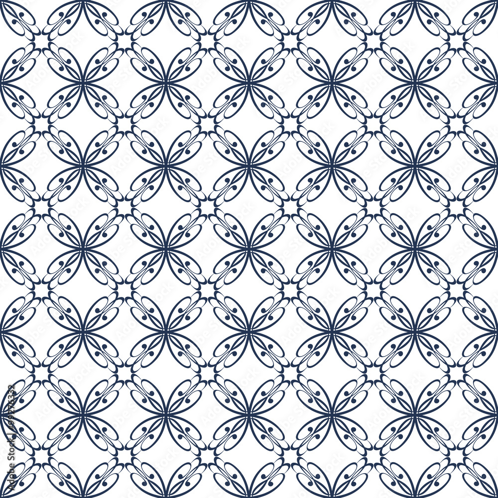 Seamless abstract pattern with curved abstract elements. Ornament for fabric, paper and other. Vector, EPS 10