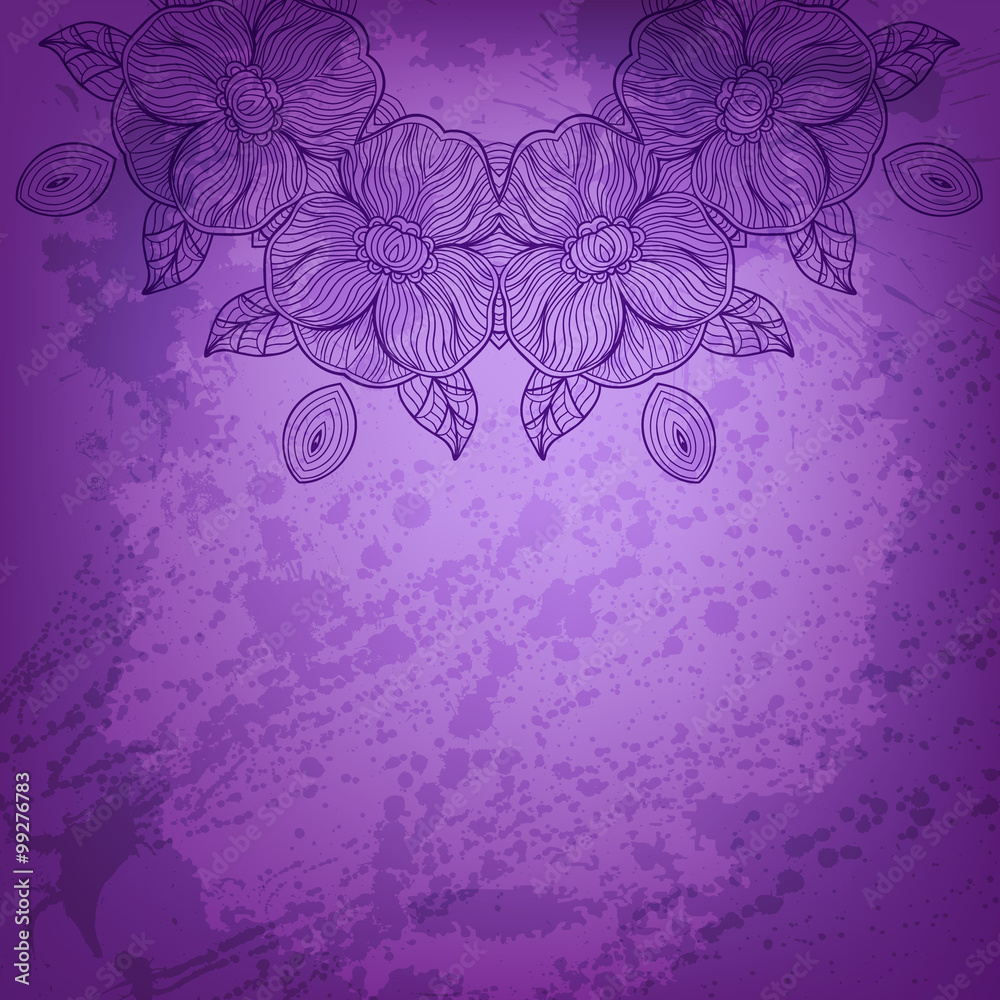 Obraz premium Abstract vector background. Beautiful lace arabesque