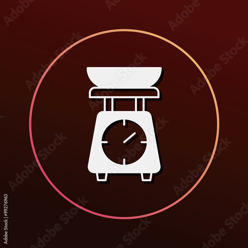 Weighing machine icon