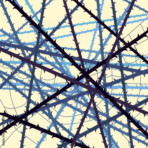 web of blackthorn abstract background