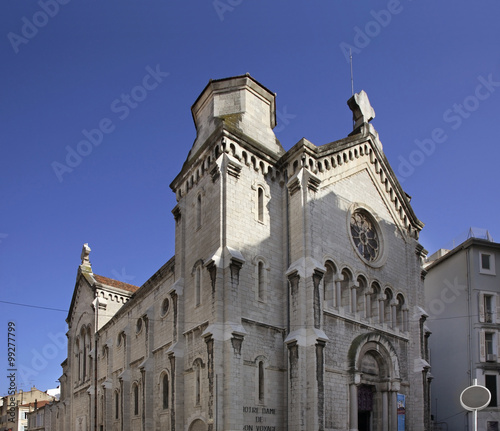 Notre dame bon voyage church in Cannes. France