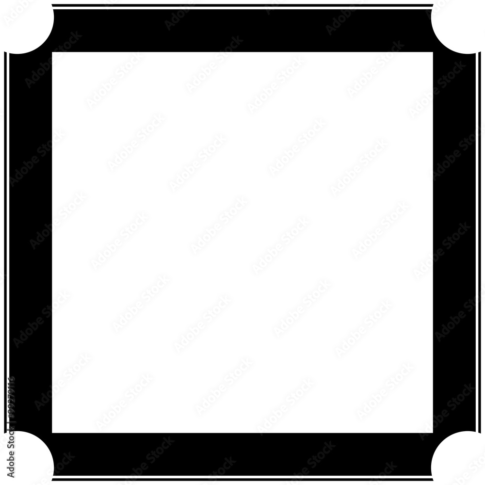 Simple ornamental decorative frame. Simple ornamental decorative frame.