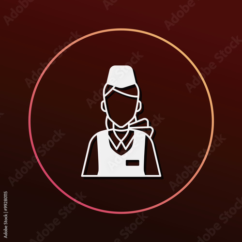 flight attendant icon