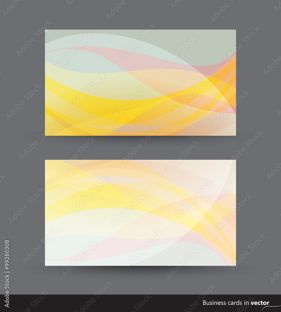 Fototapeta premium Business cards in two color variation