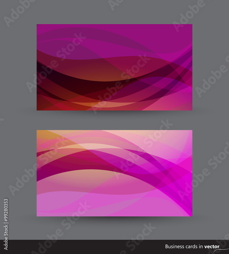 Business cards in two color variation