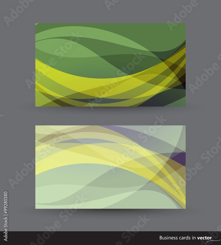 Business cards in two color variation