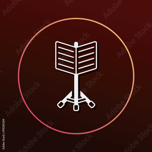 Music stand icon