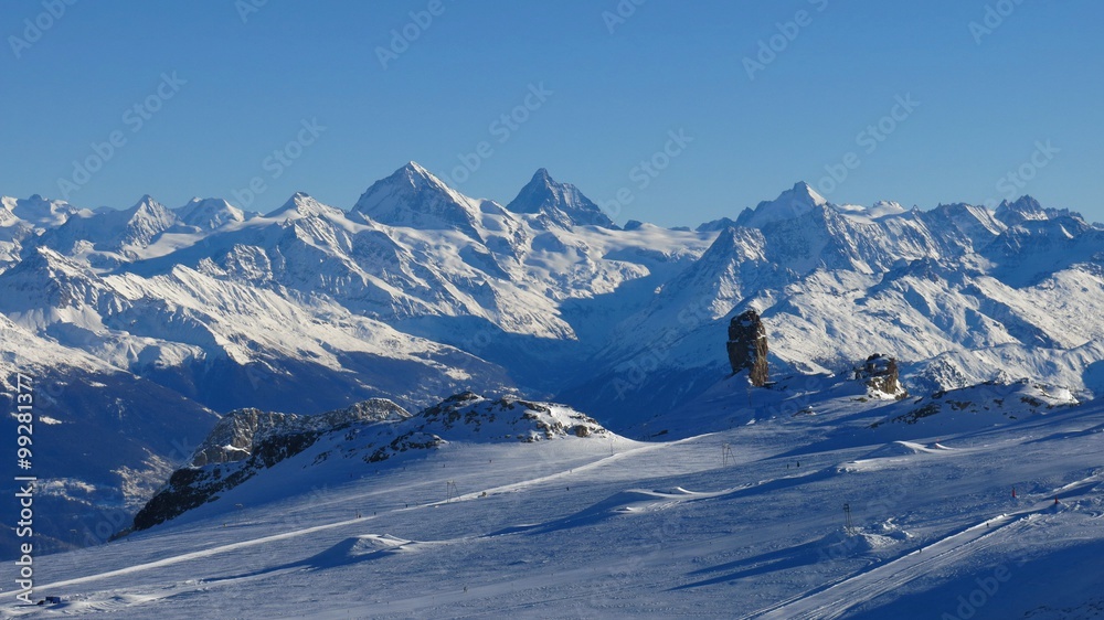 Glacier De Diablerets and high mountains
