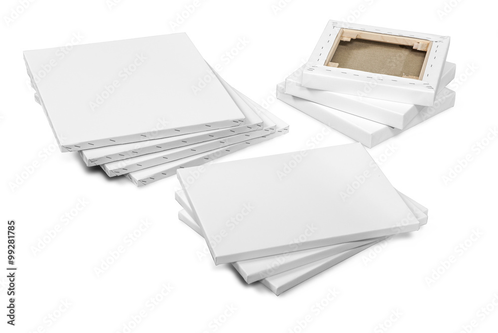 Gallery wrapped blank canvas on wooden frame - stretcher bar fra Gallery wrapped blank canvas on wooden frame - stretcher bar fra