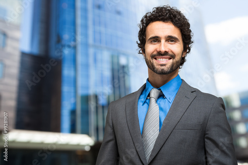 Smiling businessman portrait