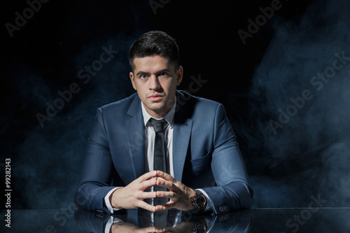 Tableau sur toile Boss with steeple gesture