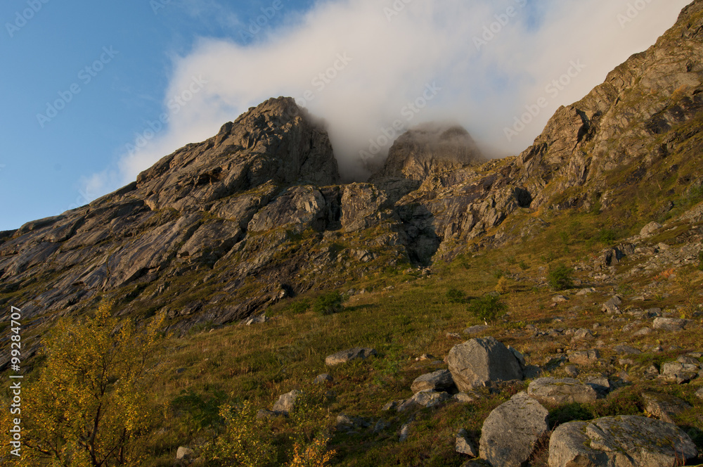 Lofoten islands, Norway / Lofoten is an archipelago and a traditional district in the county of Nordland, Norway. Lofoten islands, Norway / Lofoten is an archipelago and a traditional district in the county of Nordland, Norway.