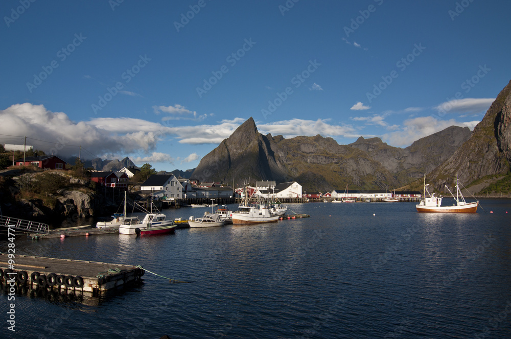 Reine. Lofoten islands,Norway / Reine is a fishing village and the administrative center of the municipality of Moskenes in Nordland county, Norway.