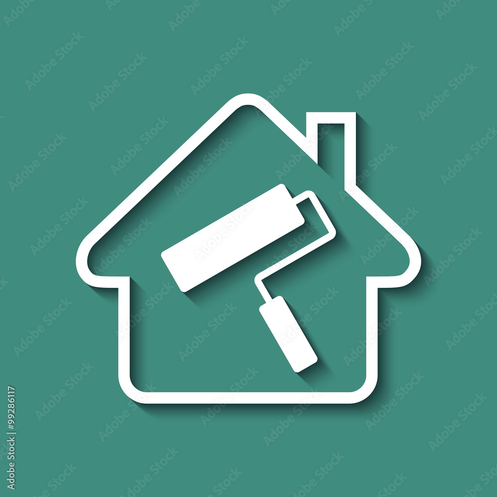 Logo maison et travaux.