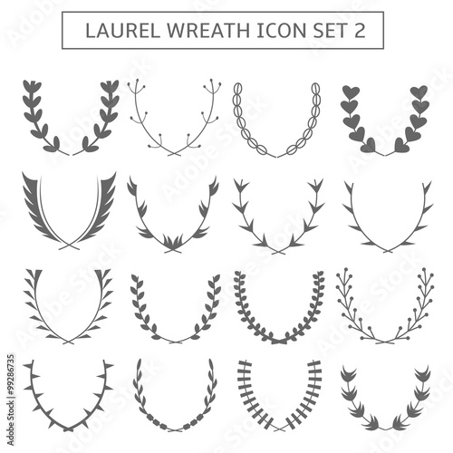 Laurel wreath icons