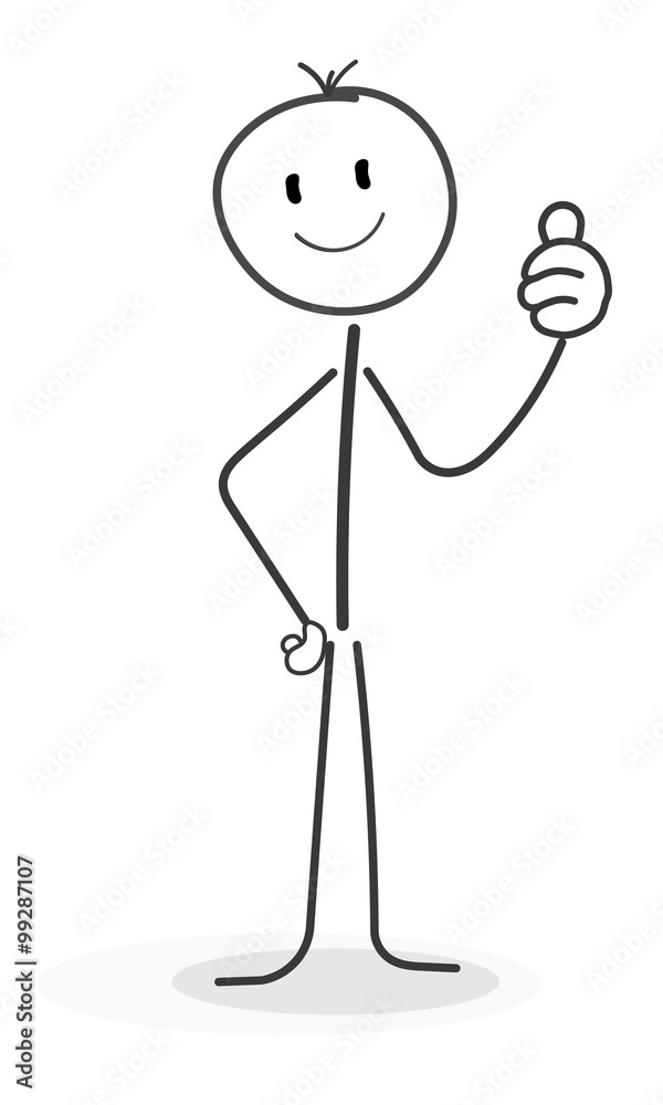 Stickman Like Stock Vector