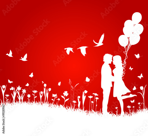 Valentinstag Karte
