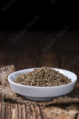 Heap of dried Anise Seeds