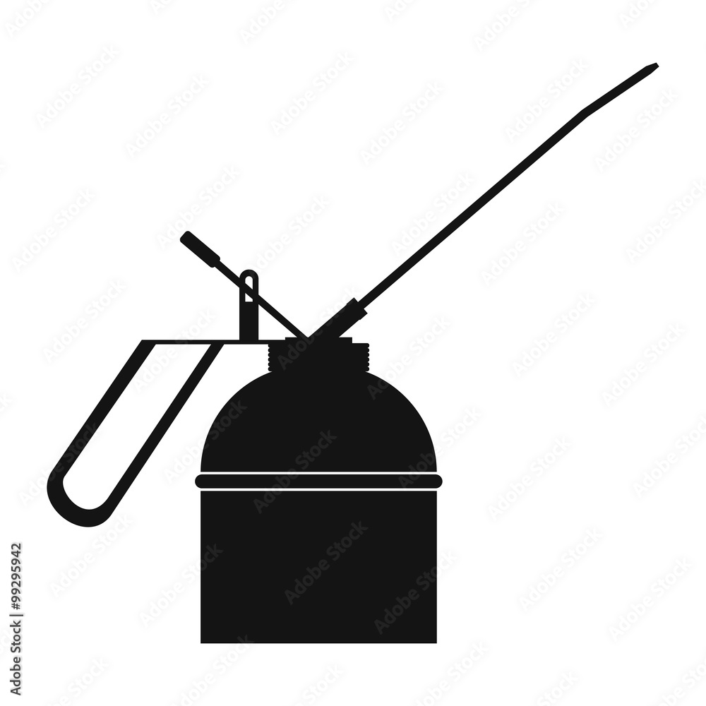 Fototapeta premium Black extinguisher icon