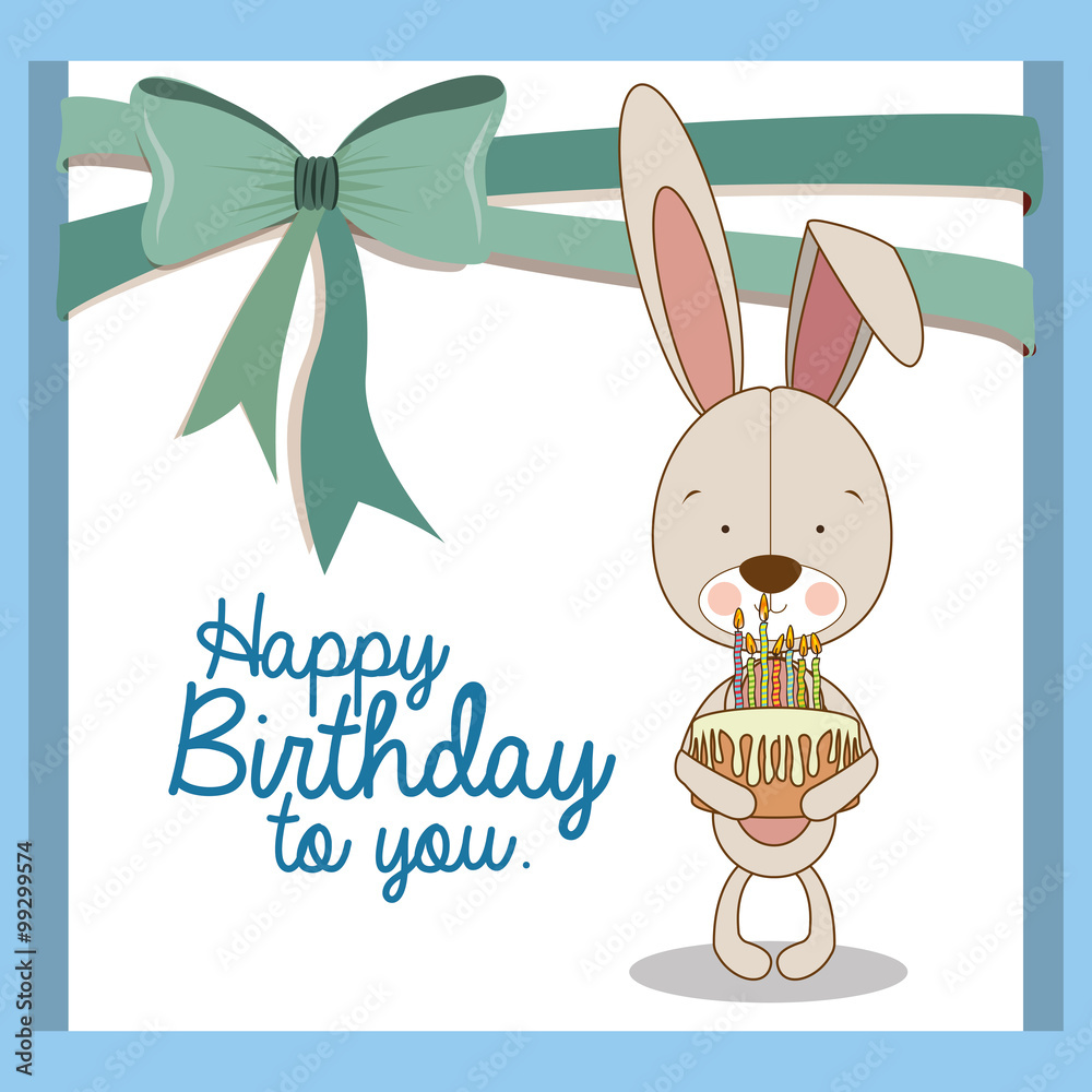 Fototapeta premium happy birthday design 