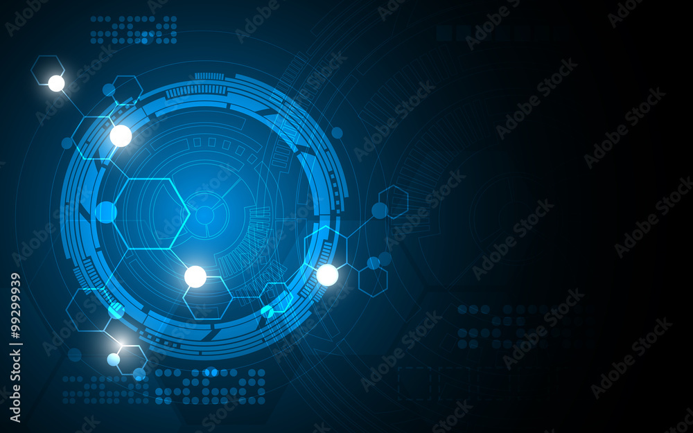vector abstract background tech sci fi innovation pattern design Stock ...