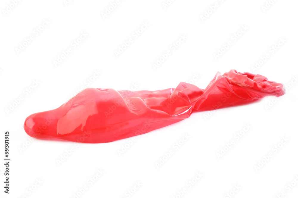 condom isolated on white background