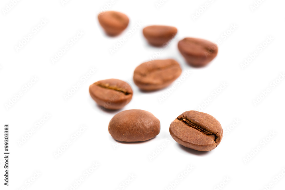 Coffee Beans isolated on white. Coffee Beans isolated on white.