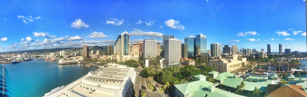 honolulu skyline panorama