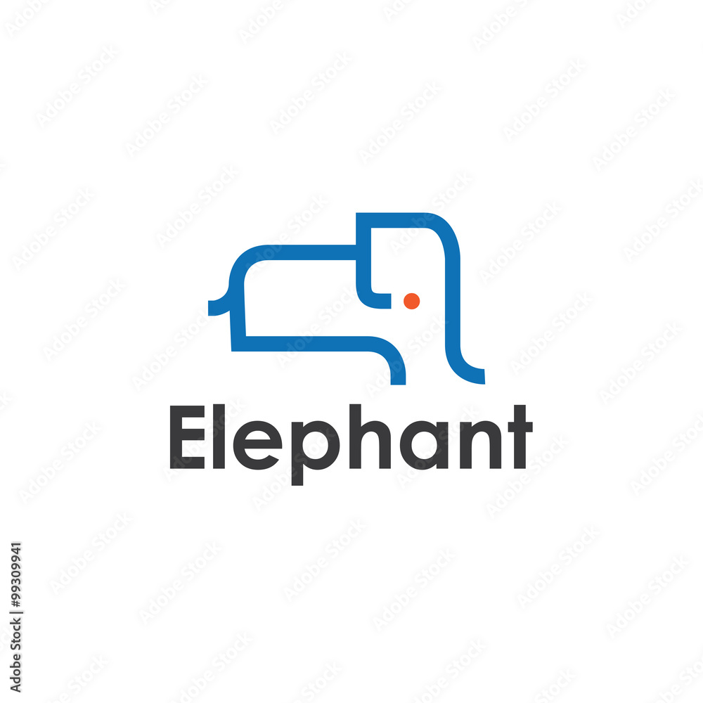 Elephant Simple Logo Elephant Simple Logo