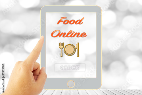 touching screen order food ...