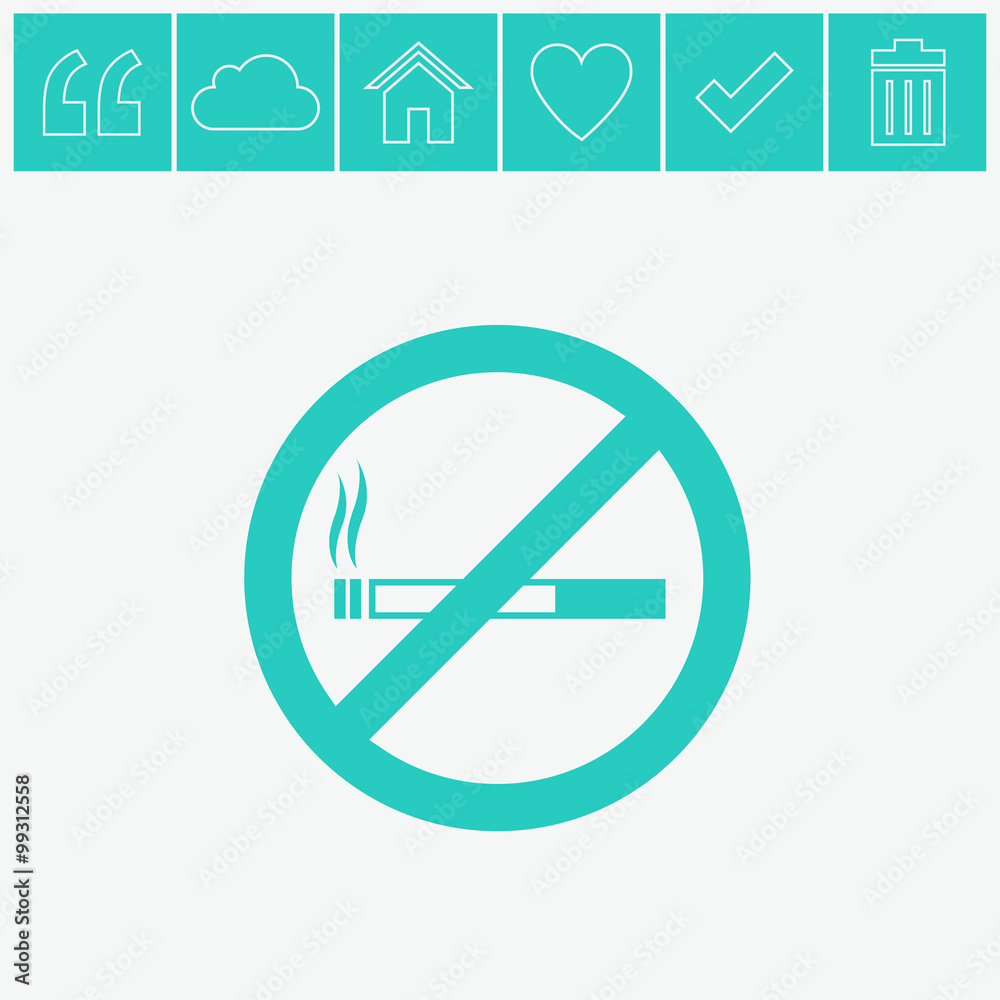 No smoking sign. No smoking sign.