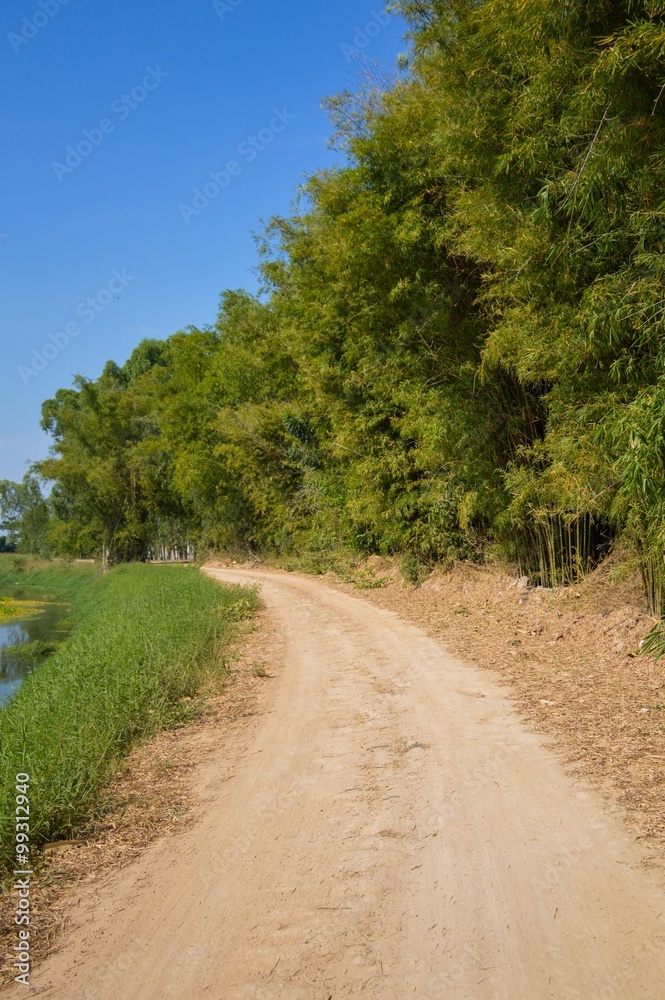 dirt road in country Thailand