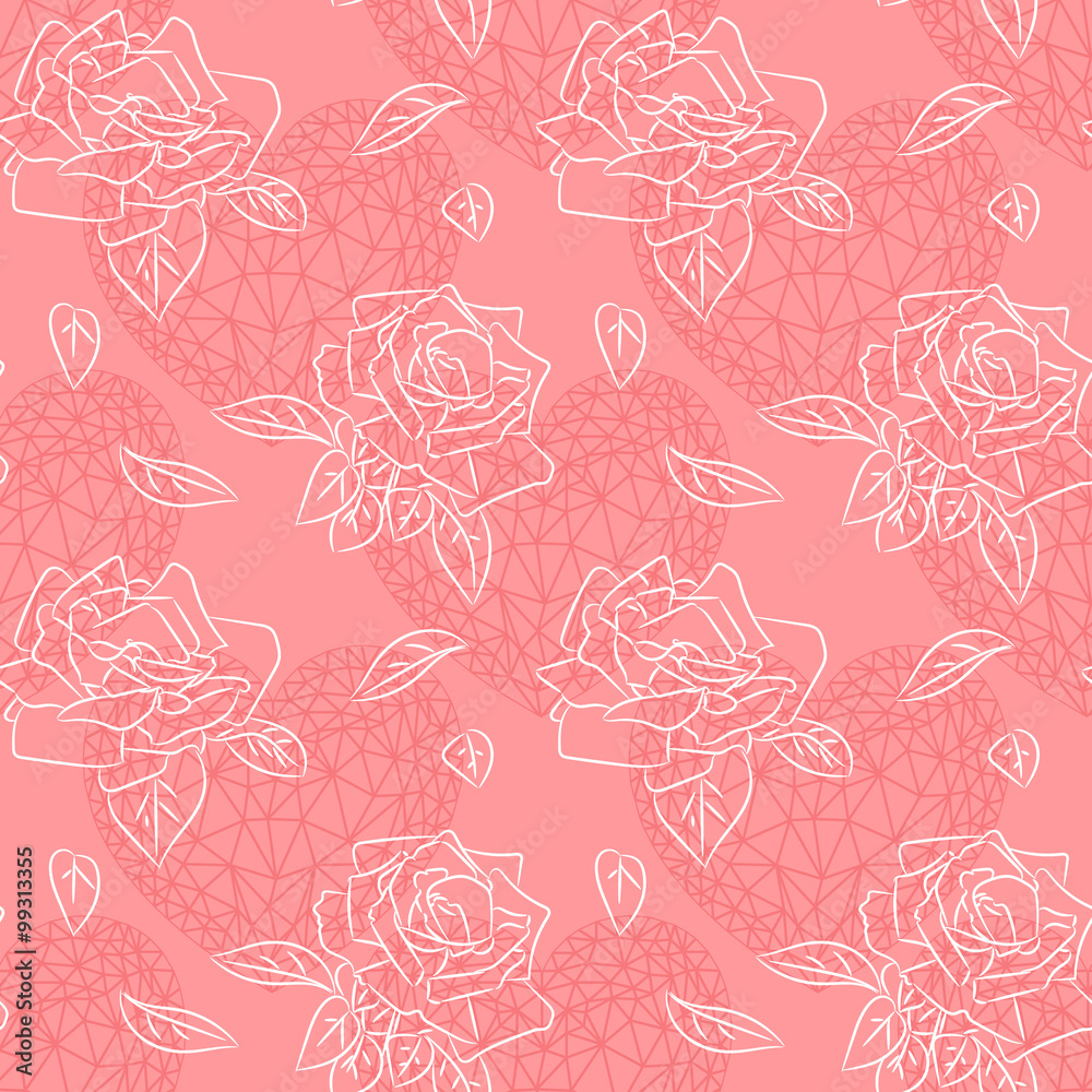 Rose seamless pattern Rose seamless pattern