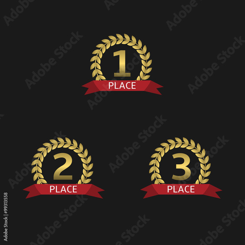Golden award set