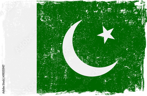 Pakistan Vector Flag on White
