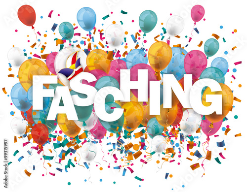 Fasching Balloons Confetti