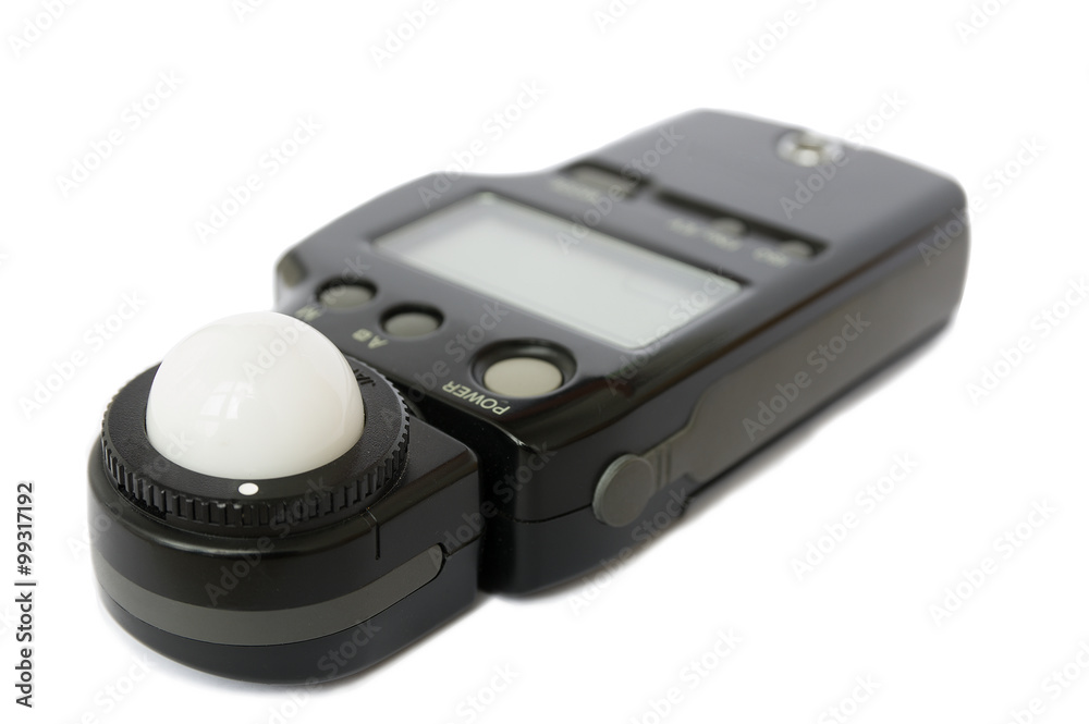 Flash meter - device for measuring illumination. Photo concept. Flash meter - device for measuring illumination. Photo concept.
