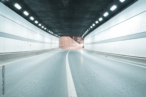 City tunnel road viaduct of night scene