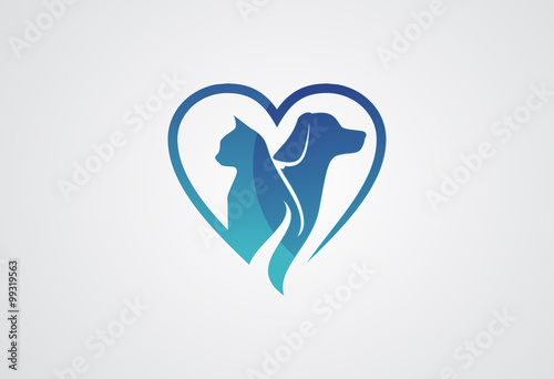 Love Pet Logo vector