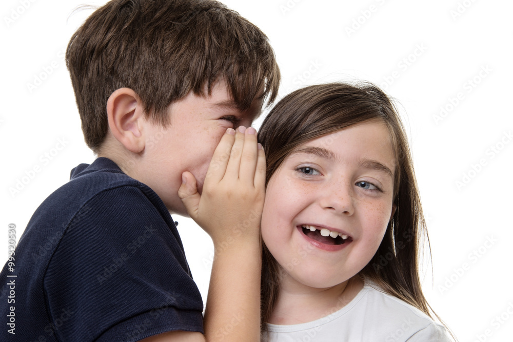 children sharing a secret children sharing a secret